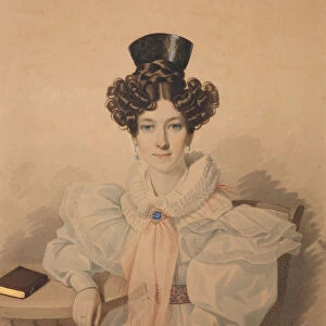 Portrait of Anna Platonovna Plautina (1808-1886), 1830s. Creator: Hampeln, Carl, von