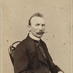 Portrait of the cellist and composer Moritz Karasowski (1823-1892), ca 1865. Creator: Fajans, Maksymilian (1827-1890)