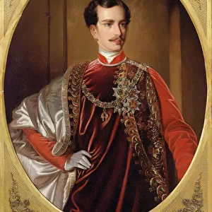 Portrait of Emperor Franz Joseph I of Austria, ca 1855. Creator: Anonymous