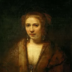 Portrait of Hendrickje Stoffels (1625-1662), ca 1654. Creator: Rembrandt van Rhijn (1606-1669)