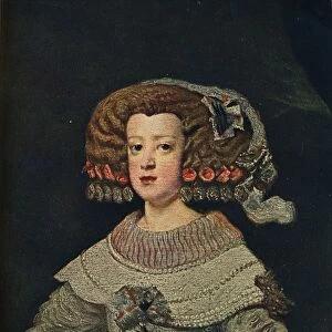 Portrait De La Reine Marie-Anne, (Mariana of Austria), 1652, (1910). Artist: Diego Velasquez