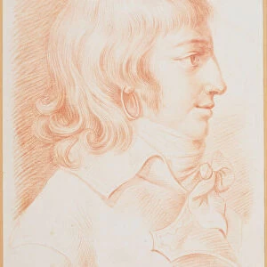 Portrait of Louis Antoine de Saint-Just (1767-1794), ca 1792. Creator: Anonymous