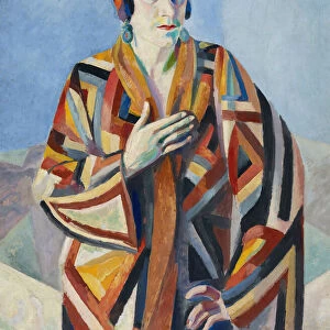 Portrait de Madame Mandel, 1923. Creator: Delaunay, Robert (1885-1941)