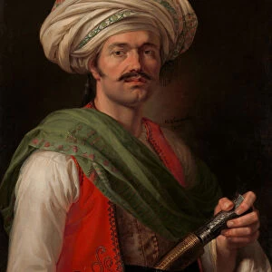 Portrait of a Mameluke, Said to Be Roustam Raza (ca. 1781-1845), 1810. Creator: Emile