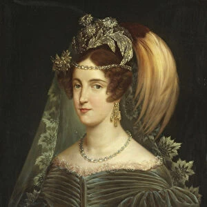 Portrait of Maria Cristina of Savoy (1812-1836), Queen of the Two Sicilies, 1830. Creator: Navarra