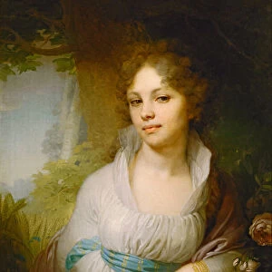 Portrait of Maria Lopukhina, 1797. Artist: Borovikovsky, Vladimir Lukich (1757-1825)