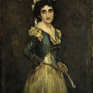 Portrait of Maria Luisa Fortuny, 1893. Creator: Fortuny Marsal, Mariano (1838-1874)