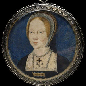 Portrait of Mary I of England, ca 1521-1525. Artist: Horenbout (Hornebolte), Lucas (1490 / 95-1544)