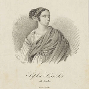 Portrait of the singer and actress Sophie Schroder (1781-1868) as Sappho, 1833