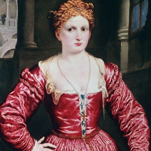 Portrait of a Young Woman, c1550. Artist: Paris Bordone