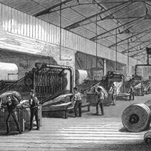 Press room, offices of the Daily Telegraph, Fleet Street, London, 1882