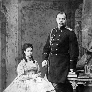 Princess Dagmar of Denmark and Grand Duke Alexander Alexandrovich of Russia, 1866