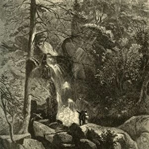 Purgatory Falls, Head-Waters of the Roanoke, 1872. Creator: John J. Harley