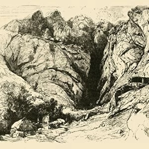 The Ravine at Delphi (Scene of the Repulse of the Gauls. ), 1890. Creator: Unknown