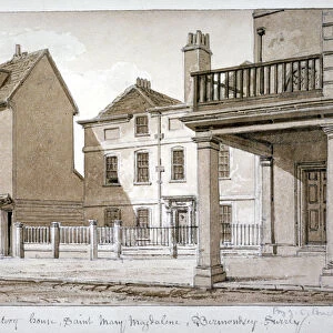 The rectory, St Mary Magdalen, Bermondsey, London, 1828. Artist: John Chessell Buckler