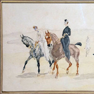 Riders, 1880s. Artist: Henri de Toulouse-Lautrec
