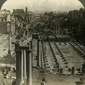 The Roman Forum, southeast from the Capitol, Rome, Italy, c1909. Creator: Unknown