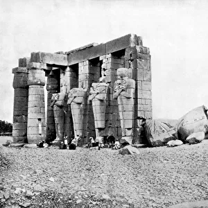 Ruins, Thebes, Egypt, 1893. Artist: John L Stoddard