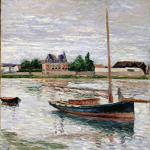 Sailboat Moored on the Seine, Argenteuil, ca 1891