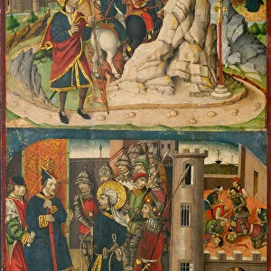 Saint Christopher Meets Satan; Saint Christopher before the King of Lycia, 1480 / 85