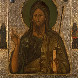 Saint John the Forerunner with Saint John Climacus and Saint Theodore Stratelates, after 1571