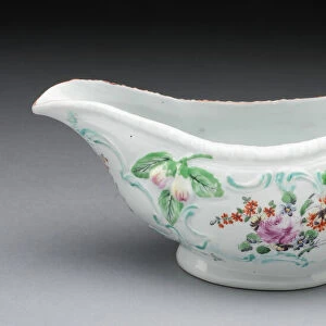 Sauceboat, Derby, 1760 / 70. Creator: Derby Porcelain Manufactory England