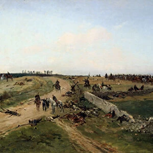 Scene from the Franco-Prussian War, 1870, 19th century. Artist: Alphonse de Neuville
