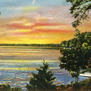 Scene on Lake Catawba, near Charlotte, N. C. 1942. Creator: Unknown