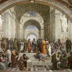 The School of Athens. (Fresco in Stanza della Segnatura), ca 1510-1511. Creator: Raphael