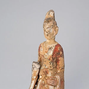 Seated Official, Northern Wei dynasty (386-535), c. 5th century with later restoration