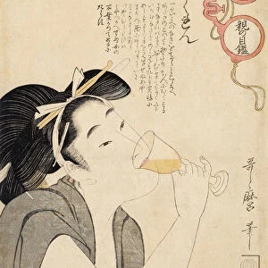 From the series A Parents Moralising Spectacles, 1802. Artist: Utamaro, Kitagawa (1753-1806)