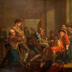 Sir John Falstaff Raising Recruits, 1765. Creator: Francis Hayman