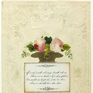 If Souls Could Always Dwell Above (Valentine), 1855/60. Creator: H. Dobbs