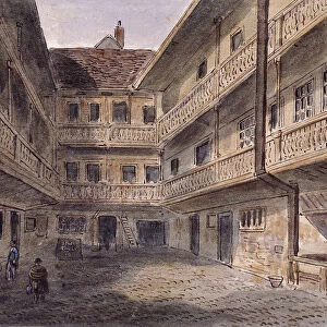 The Spread Eagle Inn, Gracechurch Street, London, c1850