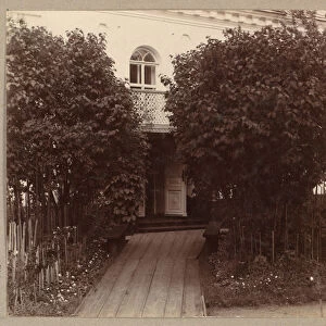 Sretensky Monastery in Kashin. Entrance into the house where Grand Duchess Elizabeth Feodorovna lived in 1909, 1910s