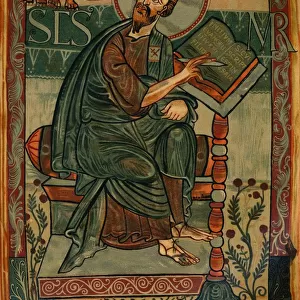 St. Mark from the Godescalc Gospel Lectionary, 781-783 (1947). Artist: Godescalc
