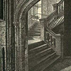 Staircase to the Chapel and Upper School, 1911. Creator: Unknown
