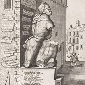 Statue of Pasquin in the House of Cardinal Ursino, Published after 1582