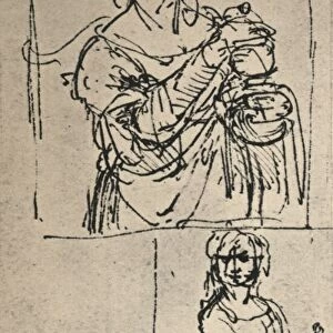 Studies for a St. Mary Magdalene, c1480-1482 (1945). Artist: Leonardo da Vinci