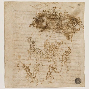 Study for the Battle of Anghiari, ca 1503-1504. Creator: Leonardo da Vinci (1452-1519)