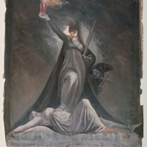 Study for Inquisition, Illustration to Columbiad, c. 1806. Creator: Henry Fuseli