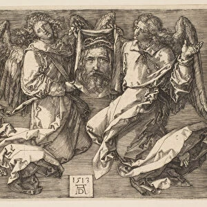 The Sudarium Displayed by Two Angels, 1513. Creator: Albrecht Durer
