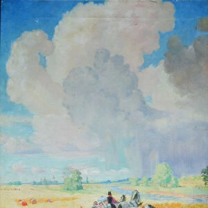 Summer, 1922. Artist: Kustodiev, Boris Michaylovich (1878-1927)