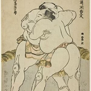 The Sumo Wrestlers Uzugafuchi Kandayu and Takasaki Ichijuro, Japan, 1783-84