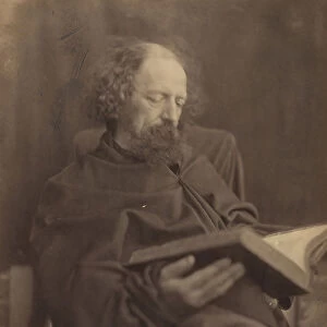 Tennyson Reading, 1865. Creator: Julia Margaret Cameron