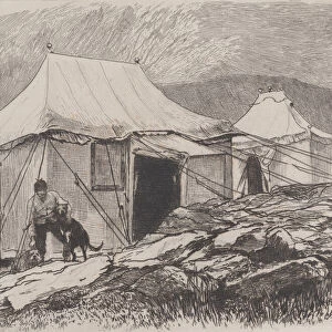 The Tents (from "The Portfolio"), 1880. Creator: Hubert von Herkomer