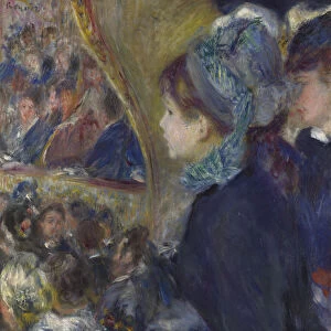 At the Theatre (La Premiere Sortie), 1876-1877. Artist: Renoir, Pierre Auguste (1841-1919)