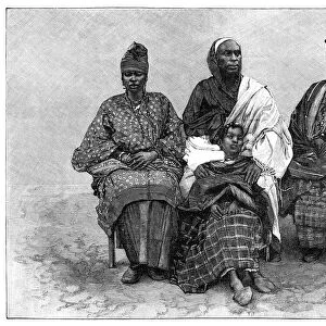 Toucouleur Types, The Interpreter Alpha Sega and His Sisters, late 19th century. Artist: Henri Thiriat