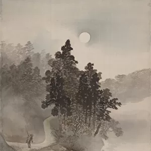 Traveling by Moonlight, 1800. Creator: Gyokusho Kawabata
