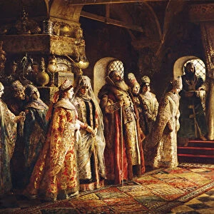 Tsar Alexei Mikhailovich Choosing a Bride, 1886. Artist: Makovsky, Konstantin Yegorovich (1839-1915)